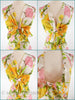 70s Daffodil Maxi Dress - bodice variations