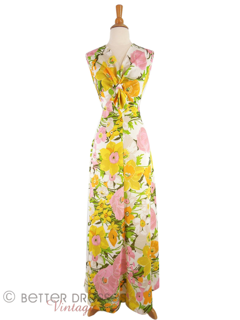 70s Daffodils Maxi Dress