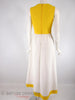 60s/70s Yellow + White Maxi - back view