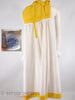 60s/70s Yellow + White Maxi - interior and ILGWU tag