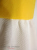 60s/70s Yellow + White Maxi - texture
