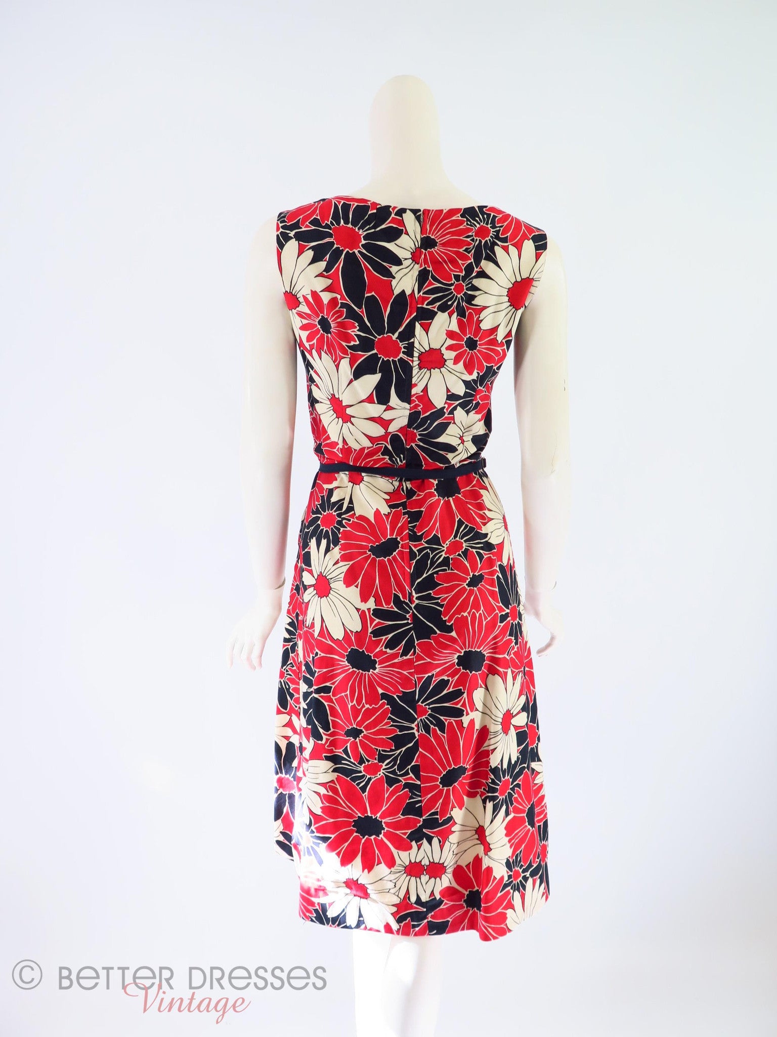 60s Dress & Jacket Set in Red White Blue Floral - med Better Dresses Vintage 60s Dress & Jacket Set in Red White Blue Floral - med Better Dresses Vintage