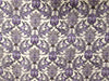 Vtg Lavender Thistles Silk Scarf - center detail
