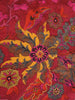 80s Floral Silk Scarf - detail