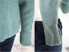 60s/70s Blue Wool Sweater - cuff/hem detail