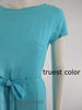 60s Dress & Sweater Set - dress bodice detail