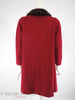 60s Red Wool Coat - back