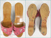 40s Philippine Wooden Shoes - top and bottom