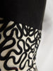 50s Black & Cream Party Dress - texture