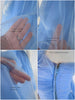 50s Periwinkle Blue Party Dress - flaws