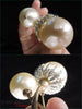 Vintage Brooch With Huge Pearls - details