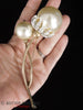 Vintage Brooch With Huge Pearls - in my hand