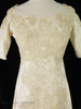 60s Satin + Lace Wedding Gown - lace detail