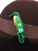 50s Broche Wool Felt Cloche - Bird closeup