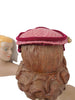 50s Fuchsia Straw Hat - back view