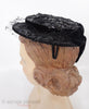 40s/50s Modified Sailor Veil Hat - other side