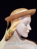 Vintage Straw Hat  - view showing hair band
