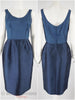 60s Navy Dress & Jacket Set - dress, front and back