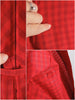 40s/50s Red Plaid Shirtwaist - flaws