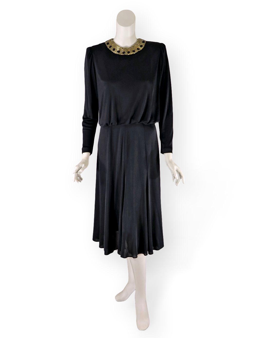 80s Slinky Black Disco Dress - sm, med Better Dresses Vintage 80s Slinky Black Disco Dress - sm, med Better Dresses Vintage