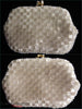 50s White beaded Coin Purse - front and back