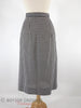 50s B&W Gingham Slim Skirt - back view