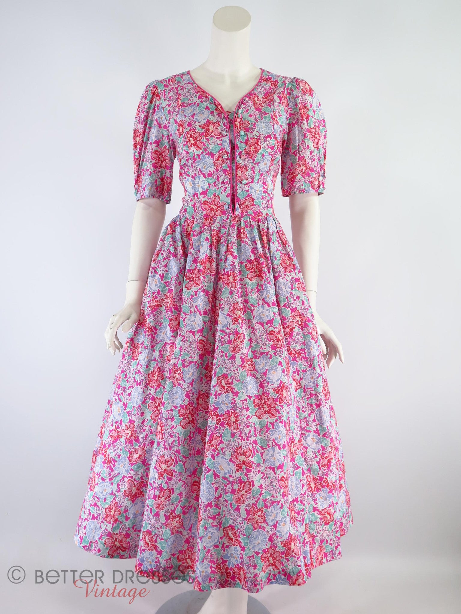 80s Laura Ashley Floral Cotton Dress – Better Dresses Vintage 80s Laura Ashley Floral Cotton Dress – Better Dresses Vintage