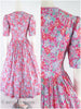 80s Laura Ashley Floral Dress - back views