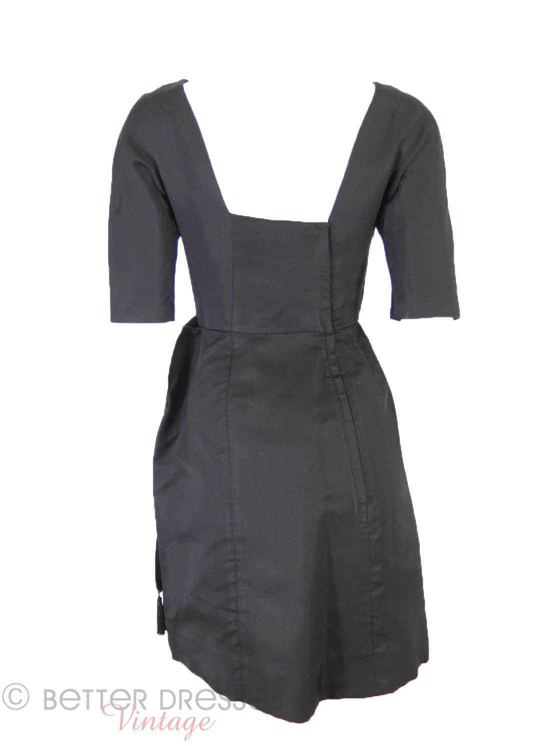 50s Black Cocktail Dress - xs, sm 50s Black Cocktail Dress - xs, sm