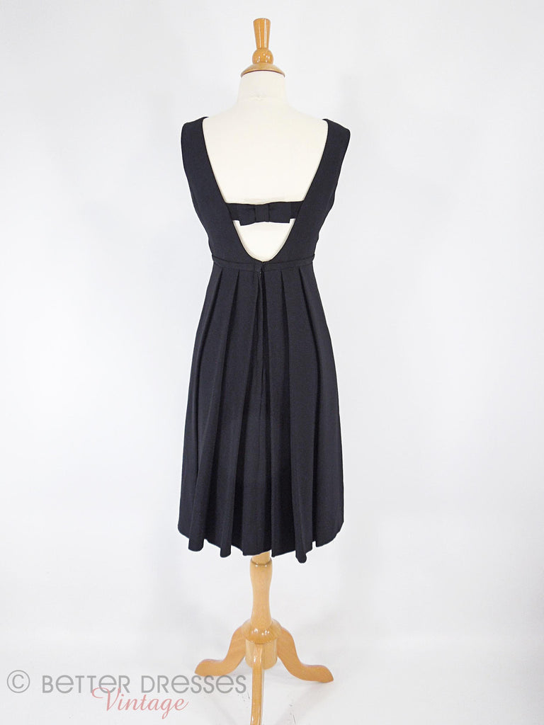 60s LBD With Low Bow Back - back full view