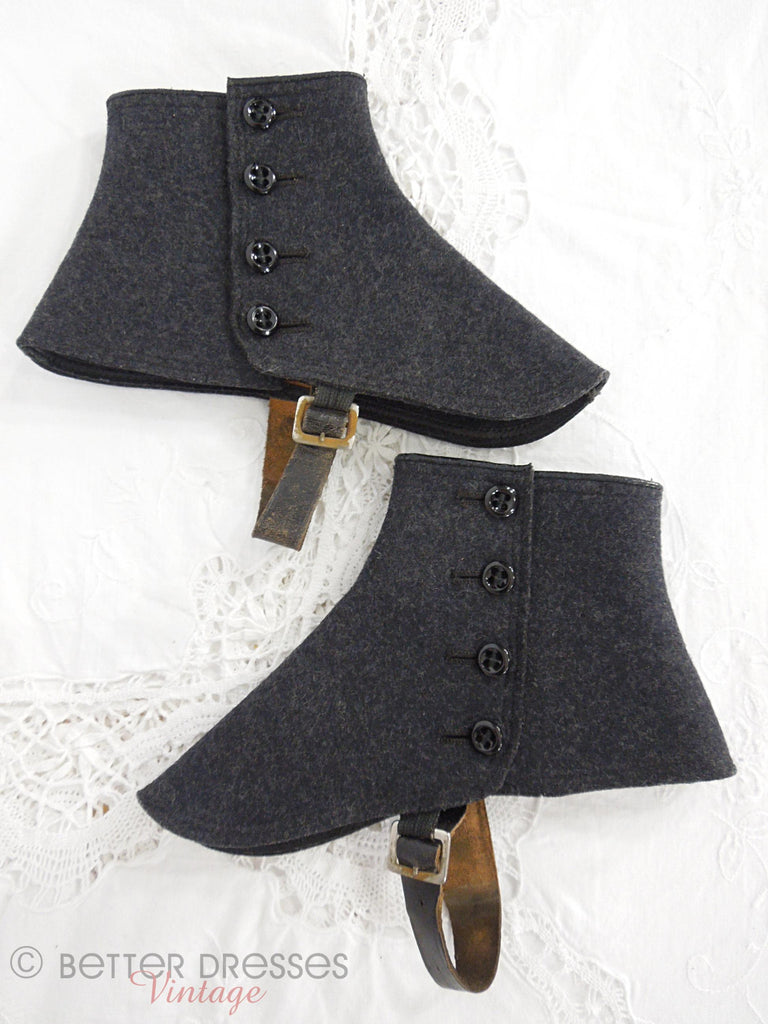 Antique Wool Spats