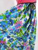 60s/70s Velvet and Floral Maxi - skirt detail