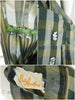 50s/60s Green Plaid Belted Shirtwaist - interior and Betty Hartford label