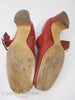 60s Mod Red Mary Jane Shoes - soles