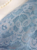 50s Blue Lace Party Dress - lace detail #1