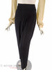 40s Black High-Waist Trousers - full view