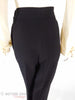 40s Black High-Waist Trousers - back view