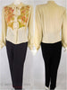 40s Embellished Rayon Blouse - With trousers