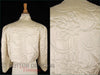 40s Quilted Satin Bed Jacket - back views