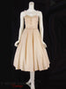 40s/50s Pink Stripe Silk Dress - front