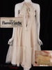 40s/50s Pink Stripe Silk Dress - interior + Florence Lustig labels