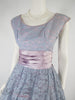 50s Lace Full Skirt Party Dress - close front