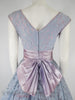 50s Lace Full Skirt Party Dress - close back