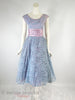 50s Lace Full Skirt Party Dress - no crinoline