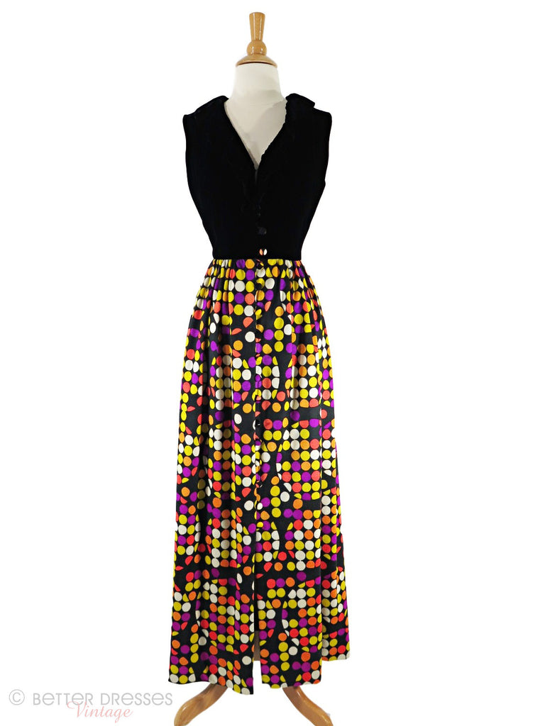 60s Op Art Maxi Dress