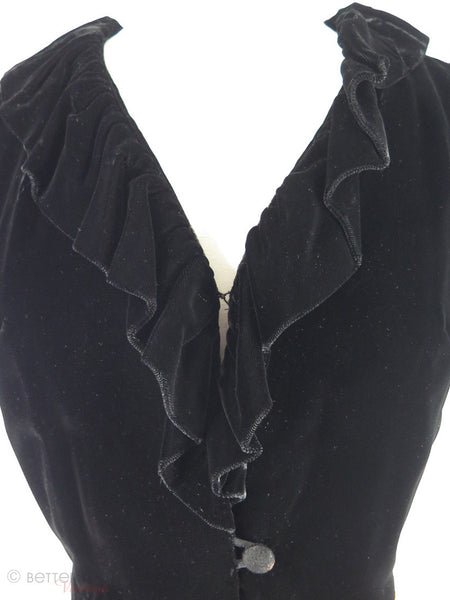 60s Op Art Maxi Dress - bodice texture