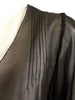 20s/30s Dress in Black Crepe -tucks