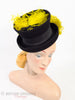 30s/40s Tilt Mini Top Hat - higher view on Betty