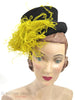 30s/40s Tilt Mini Top Hat - With feathers at front