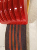 Art Deco Red Bakelite Belt Buckle & Belt - texture